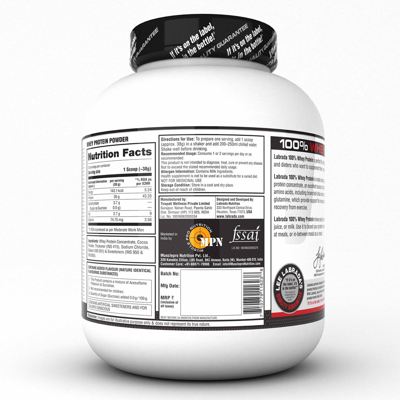 100% WHEY PROTEIN