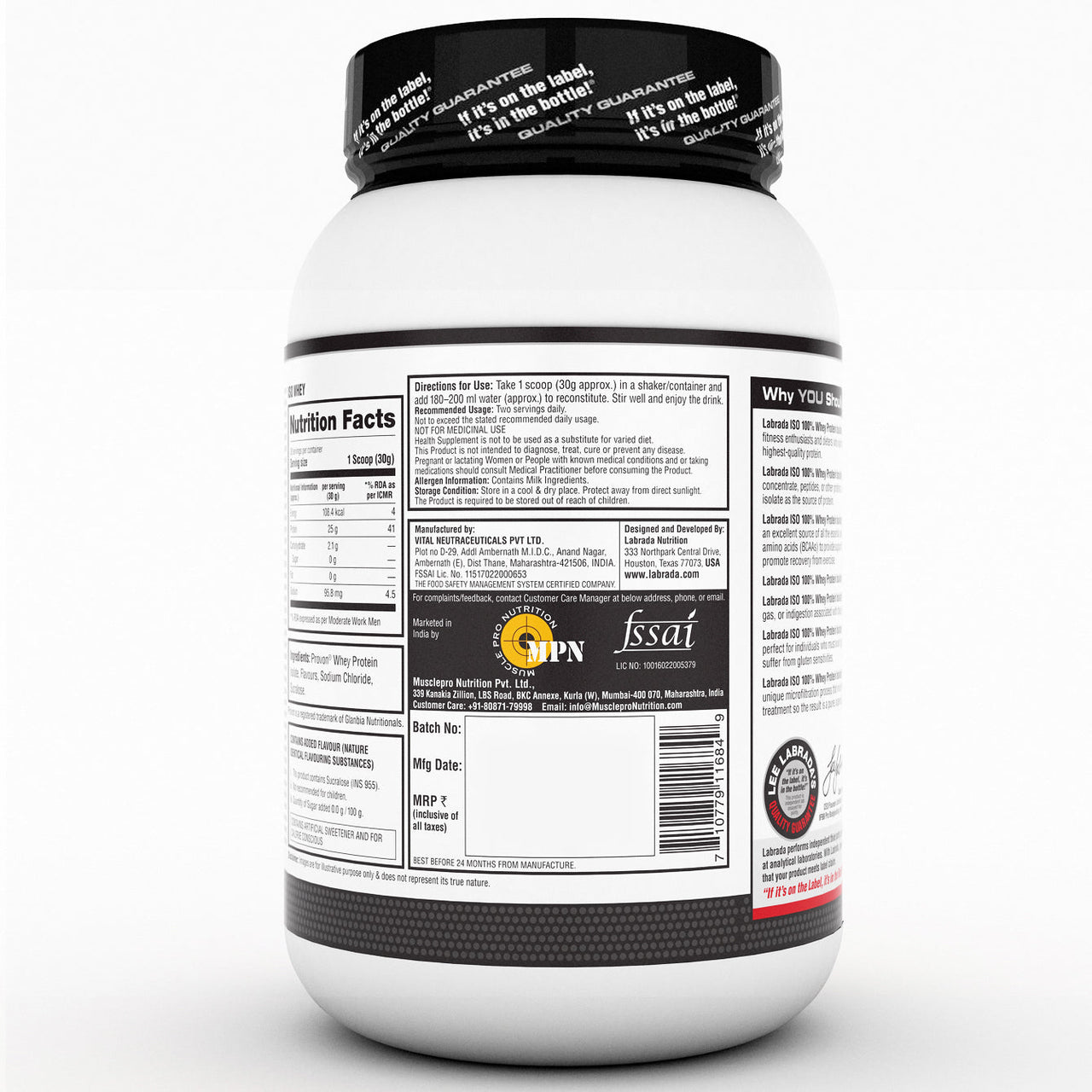 ISO 100% Whey Protein Isolate