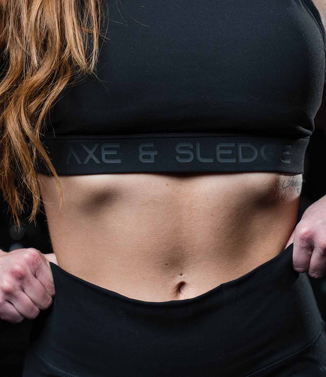 Black High-Neck Sports Bra