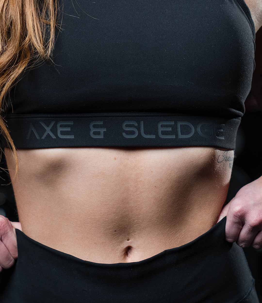 Black High-Neck Sports Bra