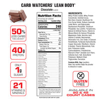 Lean Body CarbWatchers All-in-One Protein Shake Packets