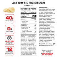 Lean Body Ready-to-Drink Protein Shake (17oz) 12 Pack