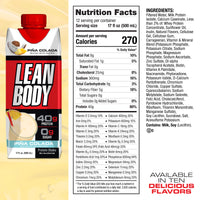Lean Body Ready-to-Drink Protein Shake (17oz) 12 Pack - S&S