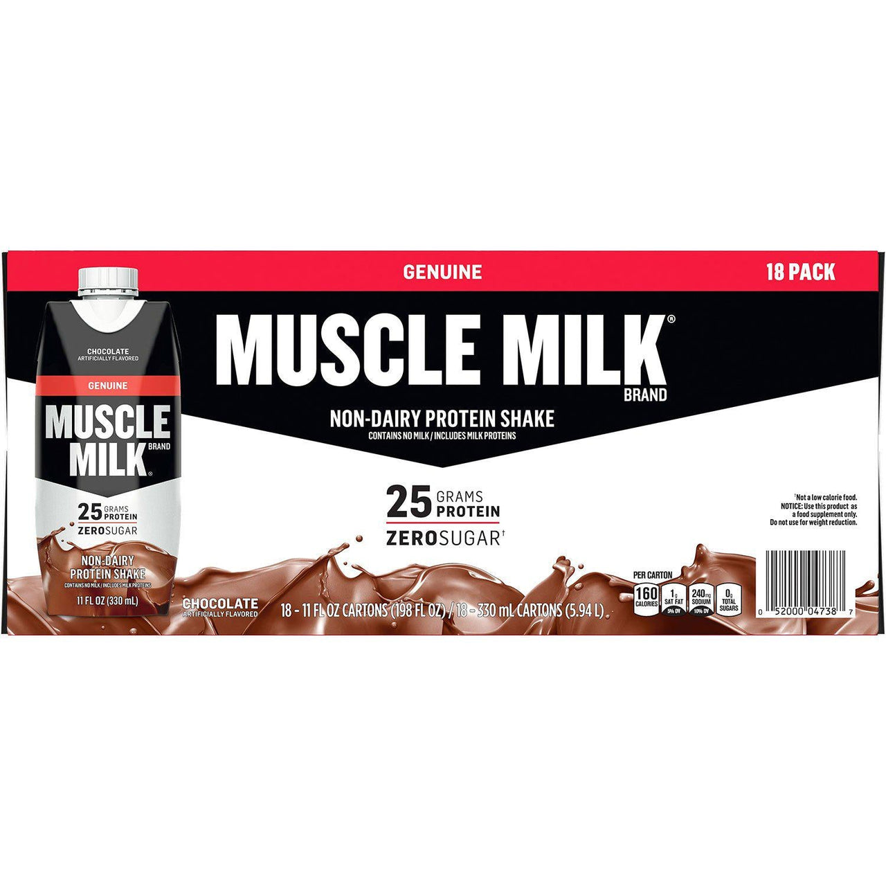 Muscle Milk Genuine Protein Shake, Chocolate (11 fl. oz., 18 pk.)