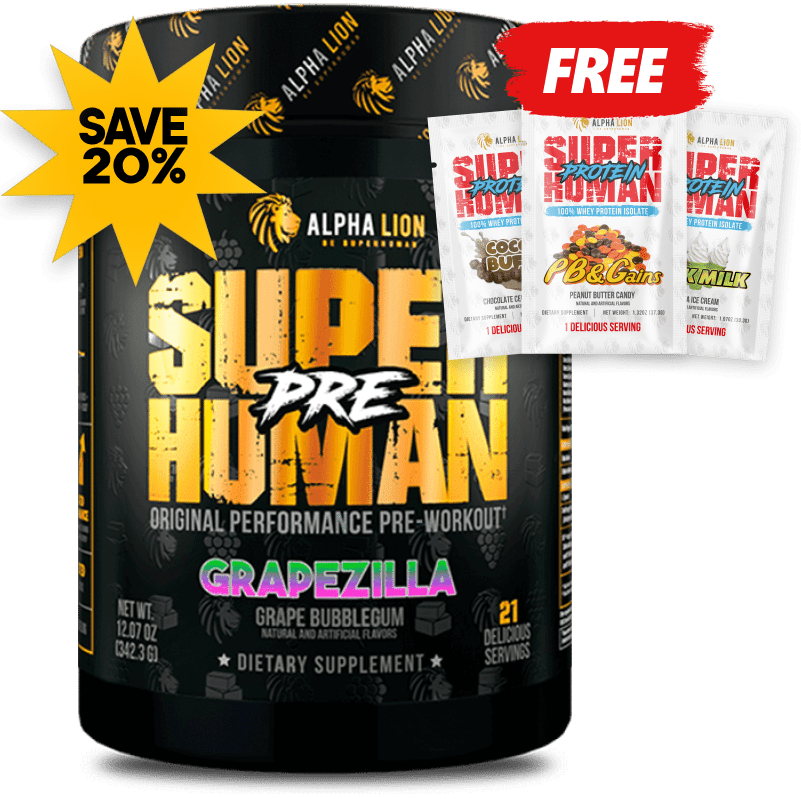 SUPERHUMAN® PRE-WORKOUT (AND FREE PROTEIN!)