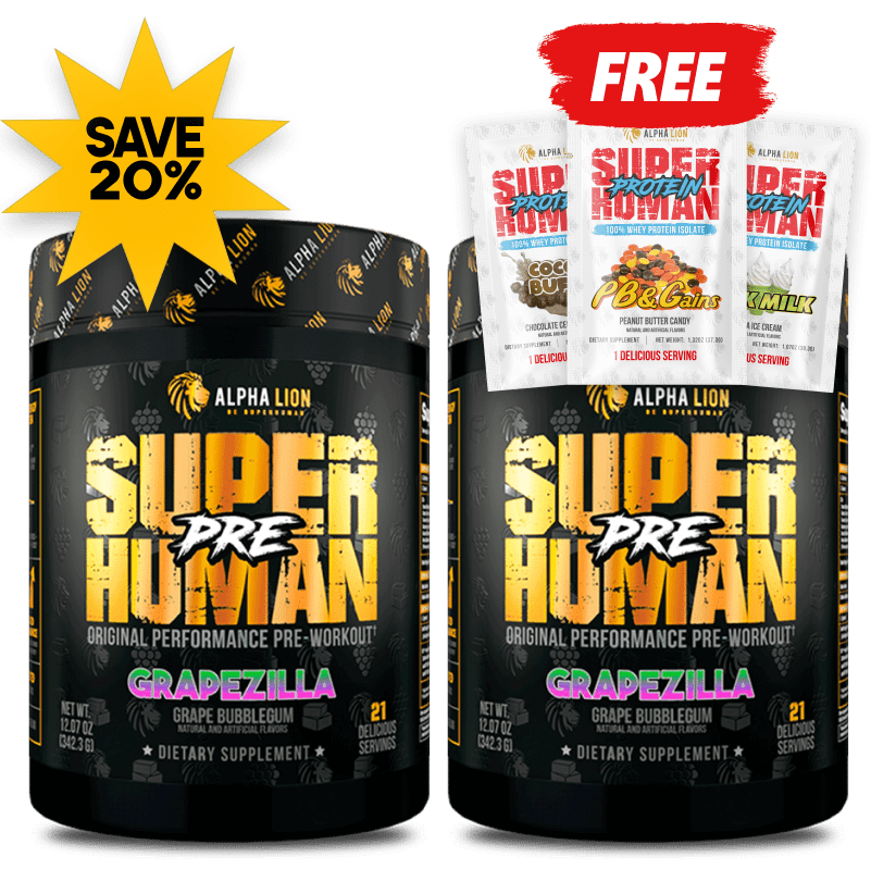 SUPERHUMAN® PRE-WORKOUT (AND FREE PROTEIN!)