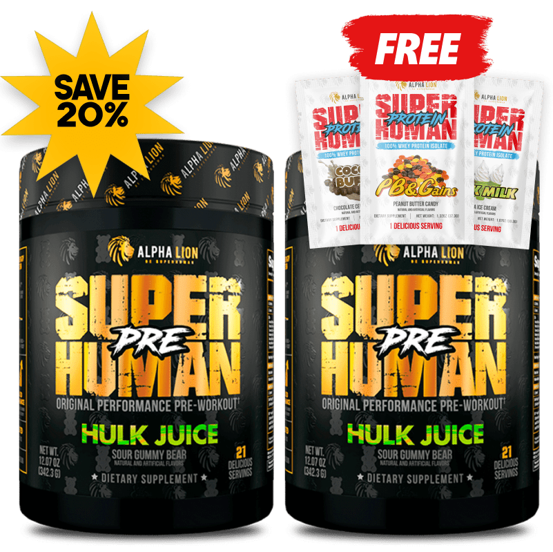 SUPERHUMAN® PRE-WORKOUT (AND FREE PROTEIN!)