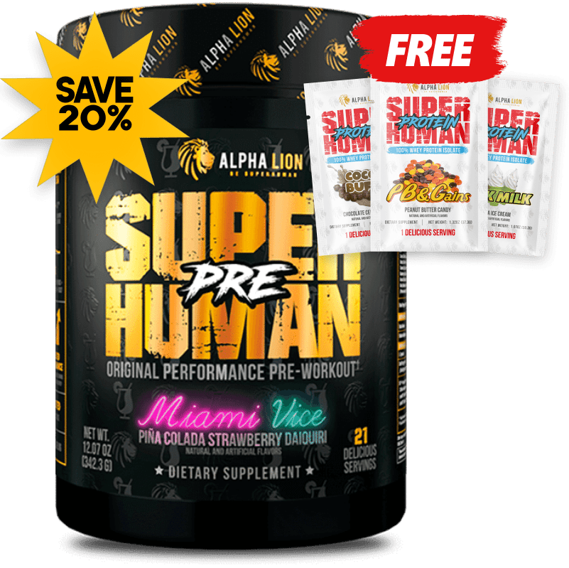 SUPERHUMAN® PRE-WORKOUT (AND FREE PROTEIN!)