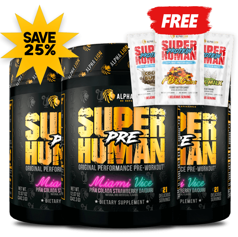 SUPERHUMAN® PRE-WORKOUT (AND FREE PROTEIN!)