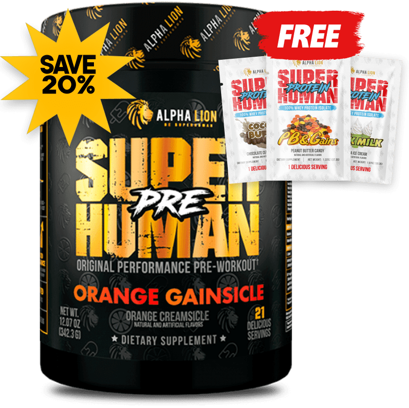 SUPERHUMAN® PRE-WORKOUT (AND FREE PROTEIN!)