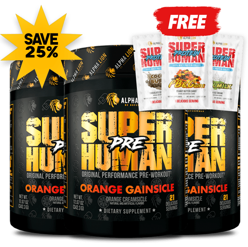 SUPERHUMAN® PRE-WORKOUT (AND FREE PROTEIN!)