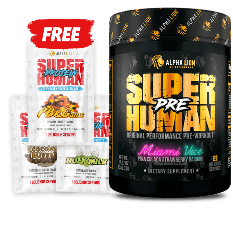 SUPERHUMAN® PRE-WORKOUT (AND FREE PROTEIN!)
