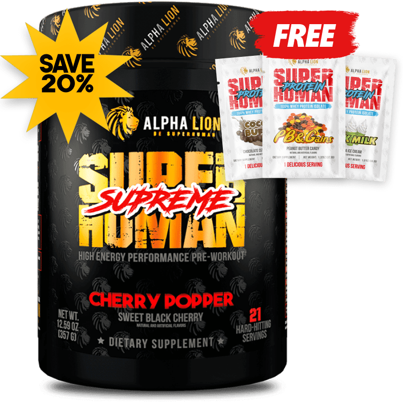 SUPERHUMAN® PRE-WORKOUT (AND FREE PROTEIN!)