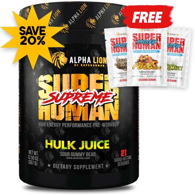 SUPERHUMAN® PRE-WORKOUT (AND FREE PROTEIN!)