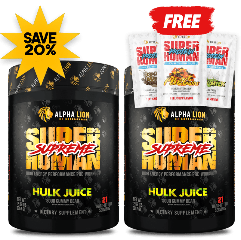 SUPERHUMAN® PRE-WORKOUT (AND FREE PROTEIN!)