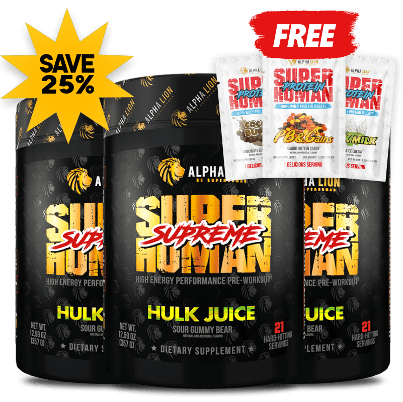 SUPERHUMAN® PRE-WORKOUT (AND FREE PROTEIN!)