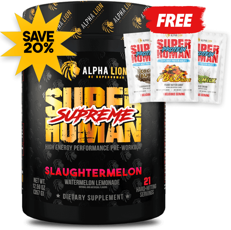 SUPERHUMAN® PRE-WORKOUT (AND FREE PROTEIN!)