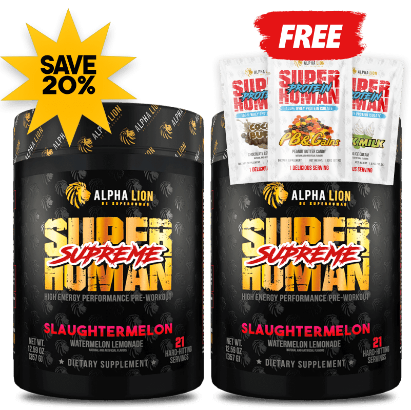 SUPERHUMAN® PRE-WORKOUT (AND FREE PROTEIN!)