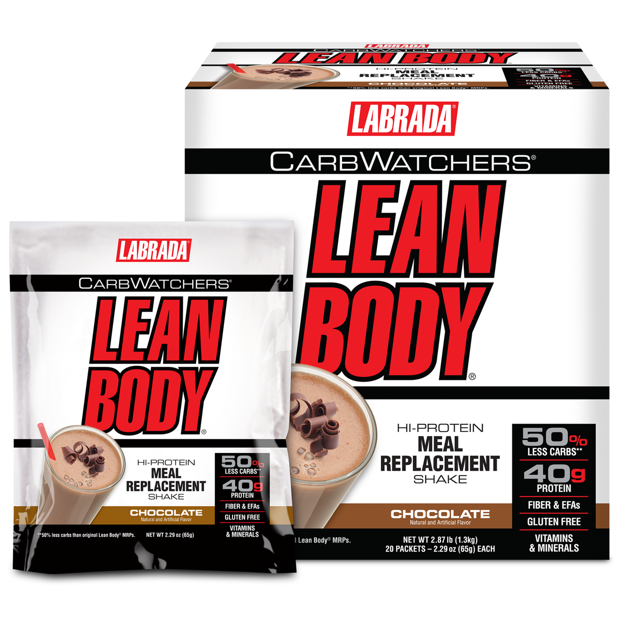Lean Body CarbWatchers All-in-One Protein Shake Packets
