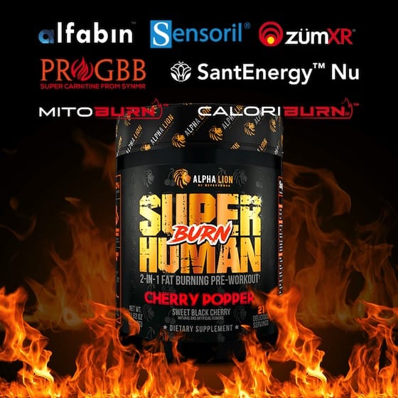 SUPERHUMAN® BURN - 2 in 1 Fat Burning Pre-Workout† UP