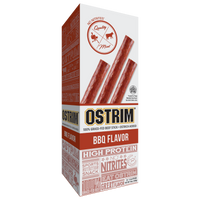 Ostrim Grass Fed Beef/Ostrich Snack Stick-BBQ 10box
