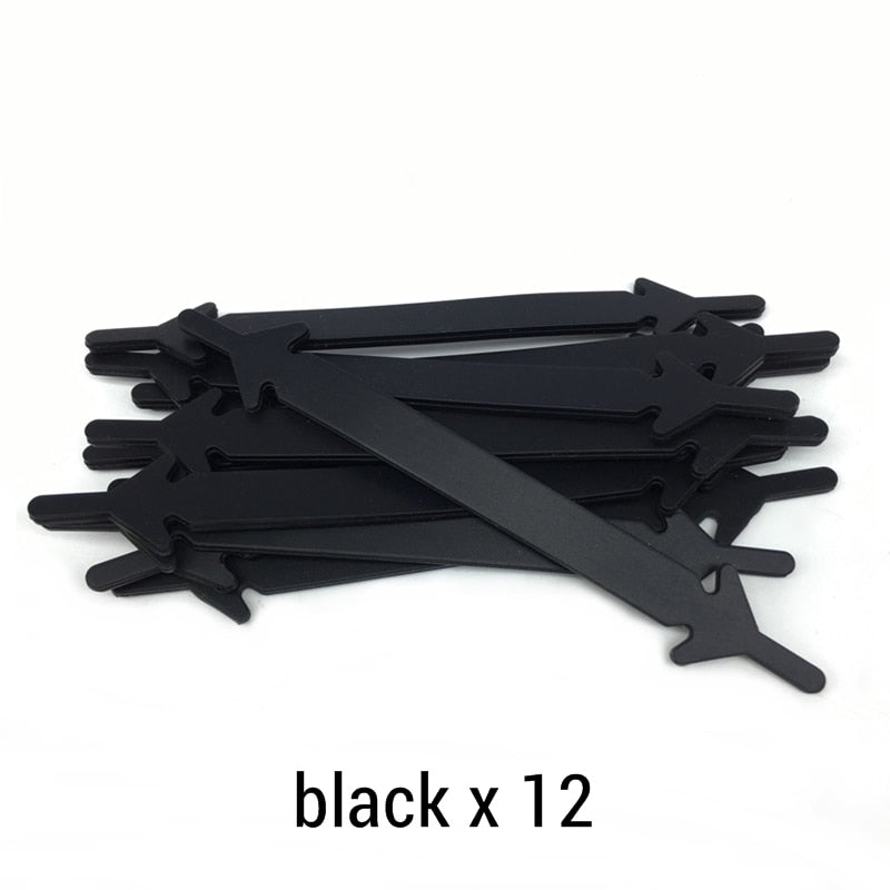 12pcs/lot Silicone Shoelaces No tie Elastic Shoe Laces