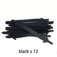 12pcs/lot Silicone Shoelaces No tie Elastic Shoe Laces