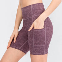 Yoga Shorts with Pocket Running Tights Short