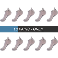 10Pairs High Quality Men Ankle Socks Breathable Cotton Sports Socks Mesh Casual Athletic Summer Thin Cut Short Sokken Size 38-48
