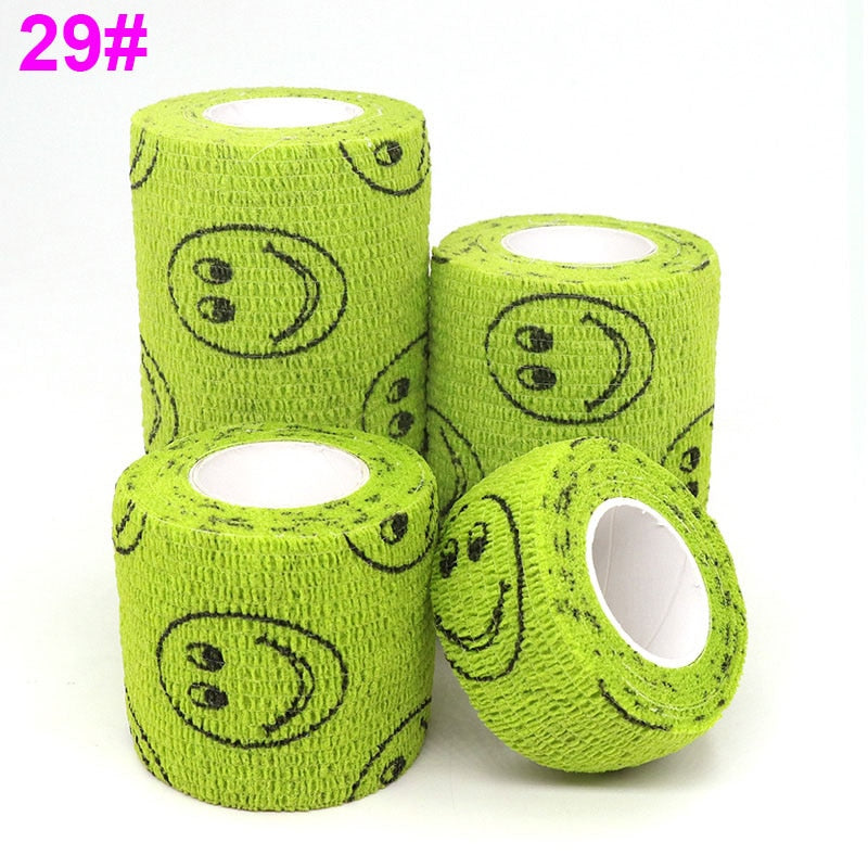 1 Pcs Printed Sports Knee Protector 4.8m Medical Therapy Elastic Bandage