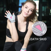 WorthWhile Gym Fitness Gloves Women Men Half Finger Hand Protector for Yoga Power Weight Lifting Crossfit Workout Bodybuilding