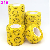 1 Pcs Printed Sports Knee Protector 4.8m Medical Therapy Elastic Bandage
