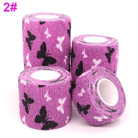 1 Pcs Printed Sports Knee Protector 4.8m Medical Therapy Elastic Bandage