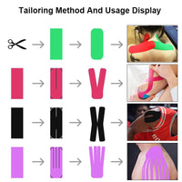 5 Size Kinesiology Tape Medical Athletic Elastoplast
