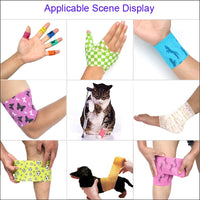 1 Pcs Printed Sports Knee Protector 4.8m Medical Therapy Elastic Bandage