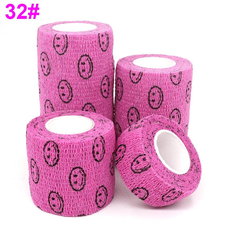 1 Pcs Printed Sports Knee Protector 4.8m Medical Therapy Elastic Bandage
