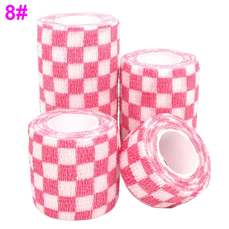 1 Pcs Printed Sports Knee Protector 4.8m Medical Therapy Elastic Bandage