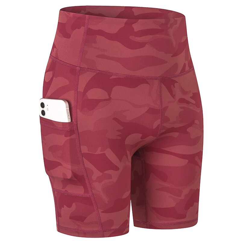 Yoga Shorts with Pocket Running Tights Short