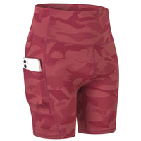 Yoga Shorts with Pocket Running Tights Short
