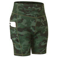 Yoga Shorts with Pocket Running Tights Short