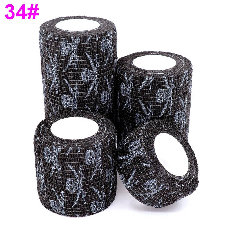 1 Pcs Printed Sports Knee Protector 4.8m Medical Therapy Elastic Bandage