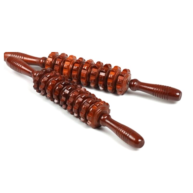 Useful Sports Full Body Muscle Massager Wood Roller Stick Trigger Point Recovery Tool Deep Relax Gear Massage Wood Roller Stick
