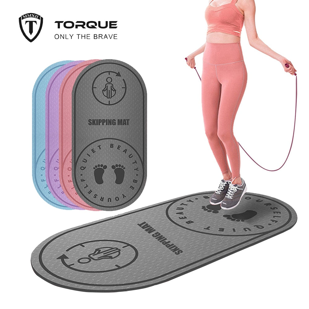 Anti-noise Jump Rope Mat Exercise Shock Absorption Yoga Mat