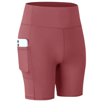 Yoga Shorts with Pocket Running Tights Short