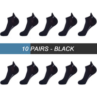 10Pairs High Quality Men Ankle Socks Breathable Cotton Sports Socks Mesh Casual Athletic Summer Thin Cut Short Sokken Size 38-48