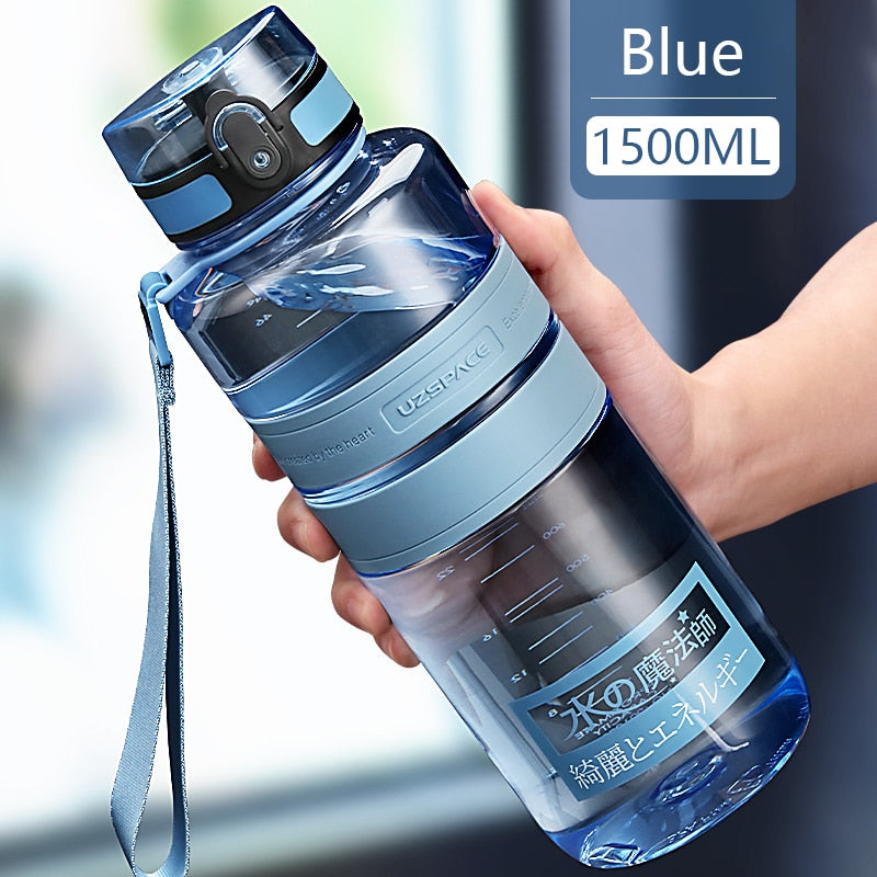 1L 1.5L 2L Fitness Sports Water Bottle Large Capacity