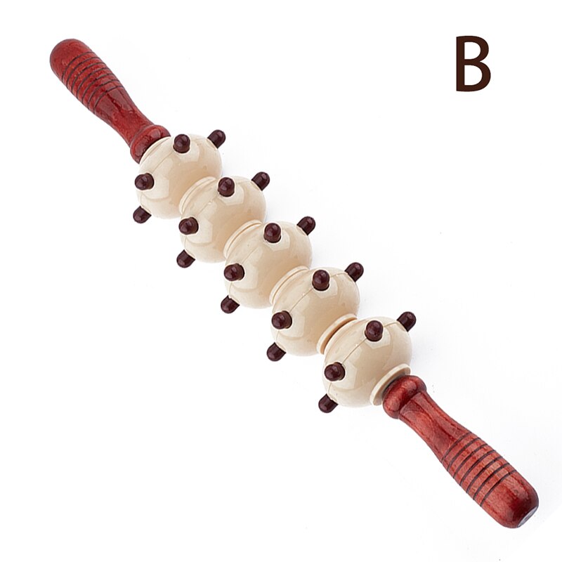 Useful Sports Full Body Muscle Massager Wood Roller Stick Trigger Point Recovery Tool Deep Relax Gear Massage Wood Roller Stick