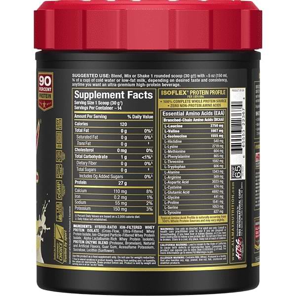 Isoflex: Whey Protein Isolate Powder