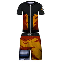 Kids Rashguard Jiu Jitsu T-shirt+Pant Suit MMA