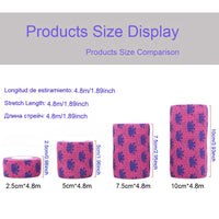 1 Pcs Printed Sports Knee Protector 4.8m Medical Therapy Elastic Bandage